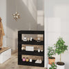 Stella Homewares Book Cabinet/Room Divider Black 80x30x103 cm Engineered wood