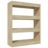 Stella Homewares Book Cabinet/Room Divider Sonoma Oak 80x30x103 cm Engineered wood