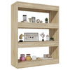 Stella Homewares Book Cabinet/Room Divider Sonoma Oak 80x30x103 cm Engineered wood