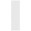 Stella Homewares Book Cabinet/Room Divider High Gloss White 80x30x103 cm Engineered wood