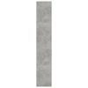 Stella Homewares Book Cabinet/Room Divider Concrete Grey 80x30x166 cm Engineered Wood