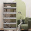 Stella Homewares Book Cabinet/Room Divider Concrete Grey 80x30x166 cm Engineered Wood