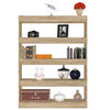 Stella Homewares Book Cabinet/Room Divider Sonoma Oak 100x30x135 cm