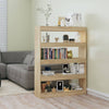 Stella Homewares Book Cabinet/Room Divider Sonoma Oak 100x30x135 cm