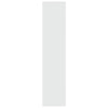 Stella Homewares Book Cabinet/Room Divider High Gloss White 100x30x135 cm
