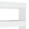 Stella Homewares Book Cabinet/Room Divider High Gloss White 100x30x135 cm