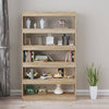 Stella Homewares Book Cabinet/Room Divider Sonoma Oak 100x30x166 cm