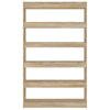 Stella Homewares Book Cabinet/Room Divider Sonoma Oak 100x30x166 cm