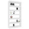 Stella Homewares Book Cabinet/Room Divider White 100x30x198 cm Engineered wood
