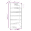 Stella Homewares Book Cabinet/Room Divider White 100x30x198 cm Engineered wood