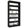 Stella Homewares Book Cabinet/Room Divider Black 100x30x198 cm Engineered wood