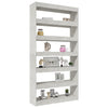 Stella Homewares Book Cabinet/Room Divider Concrete Grey 100x30x198 cm Engineered wood