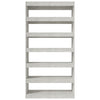 Stella Homewares Book Cabinet/Room Divider Concrete Grey 100x30x198 cm Engineered wood
