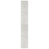Stella Homewares Book Cabinet/Room Divider Concrete Grey 100x30x198 cm Engineered wood
