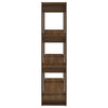 Stella Homewares Book Cabinet/Room Divider Brown Oak 100x30x123.5 cm