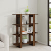 Stella Homewares Book Cabinet/Room Divider Brown Oak 100x30x123.5 cm
