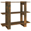 Stella Homewares Book Cabinet/Room Divider Smoked Oak 100x30x87 cm