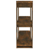 Stella Homewares Book Cabinet/Room Divider Smoked Oak 100x30x87 cm