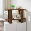 Stella Homewares Book Cabinet/Room Divider Brown Oak 80x30x51 cm