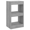 Stella Homewares Book Cabinet/Room Divider Grey Sonoma 40x30x72 cm