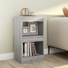 Stella Homewares Book Cabinet/Room Divider Grey Sonoma 40x30x72 cm