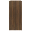 Stella Homewares Book Cabinet/Room Divider Brown Oak 40x30x72 cm