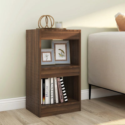 Stella Homewares Book Cabinet/Room Divider Brown Oak 40x30x72 cm