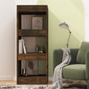 Stella Homewares Book Cabinet/Room Divider Smoked Oak 40x30x103 cm Engineered Wood
