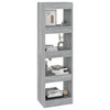 Stella Homewares Book Cabinet/Room Divider Grey Sonoma 40x30x135 cm