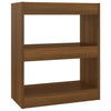 Stella Homewares Book Cabinet/Room Divider Brown Oak 60x30x72 cm