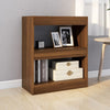 Stella Homewares Book Cabinet/Room Divider Brown Oak 60x30x72 cm