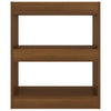 Stella Homewares Book Cabinet/Room Divider Brown Oak 60x30x72 cm