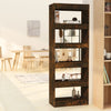 Stella Homewares Book Cabinet/Room Divider Smoked Oak 60x30x166 cm Engineered Wood