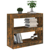 Stella Homewares Book Cabinet/Room Divider Smoked Oak 80x30x72 cm