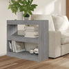 Stella Homewares Book Cabinet/Room Divider Grey Sonoma 80x30x72 cm