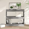 Stella Homewares Book Cabinet/Room Divider Grey Sonoma 80x30x72 cm