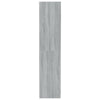 Stella Homewares Book Cabinet/Room Divider Grey Sonoma 80x30x135 cm Engineered Wood