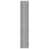 Stella Homewares Book Cabinet/Room Divider Grey Sonoma 80x30x166 cm Engineered Wood