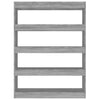 Stella Homewares Book Cabinet/Room Divider Grey Sonoma 100x30x135 cm