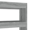 Stella Homewares Book Cabinet/Room Divider Grey Sonoma 100x30x135 cm