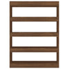 Stella Homewares Book Cabinet/Room Divider Brown Oak 100x30x135 cm