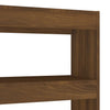 Stella Homewares Book Cabinet/Room Divider Brown Oak 100x30x135 cm