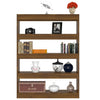 Stella Homewares Book Cabinet/Room Divider Brown Oak 100x30x135 cm