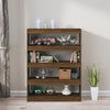 Stella Homewares Book Cabinet/Room Divider Brown Oak 100x30x135 cm