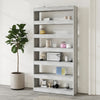 Stella Homewares Book Cabinet/Room Divider Grey Sonoma 100x30x198 cm Engineered wood