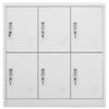 Stella Homewares Locker Cabinets 2 pcs Light Grey 90x45x92.5 cm Steel