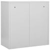 Stella Homewares Locker Cabinets 2 pcs Light Grey and Blue 90x45x92.5 cm Steel