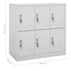 Stella Homewares Locker Cabinets 5 pcs Light Grey 90x45x92.5 cm Steel