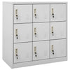 Stella Homewares Locker Cabinets 2 pcs Light Grey 90x45x92.5 cm Steel