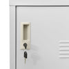 Stella Homewares Locker Cabinets 2 pcs Light Grey 90x45x92.5 cm Steel